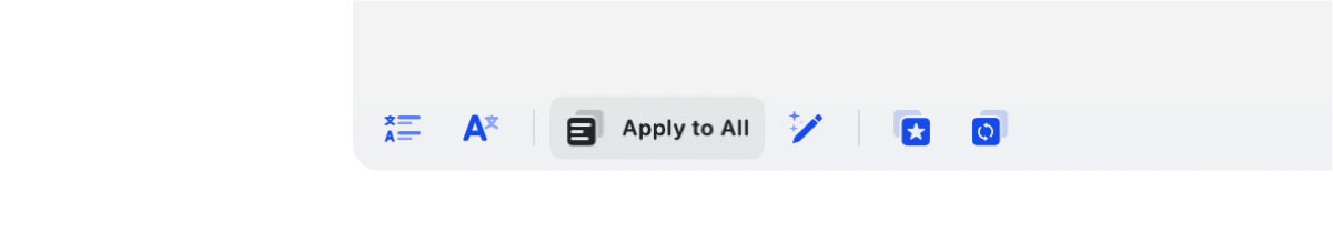 Helm allows you to easily apply your release notes to all languages in one click